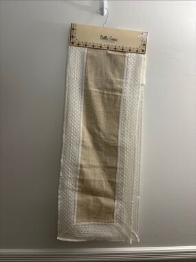 Cream and Tan Table Runner